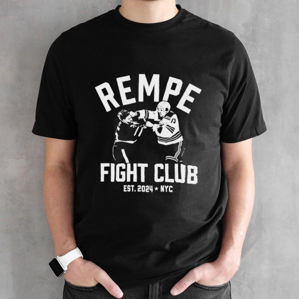 New York Rangers Rempe Fight Club Hockey Graphic T-Shirt